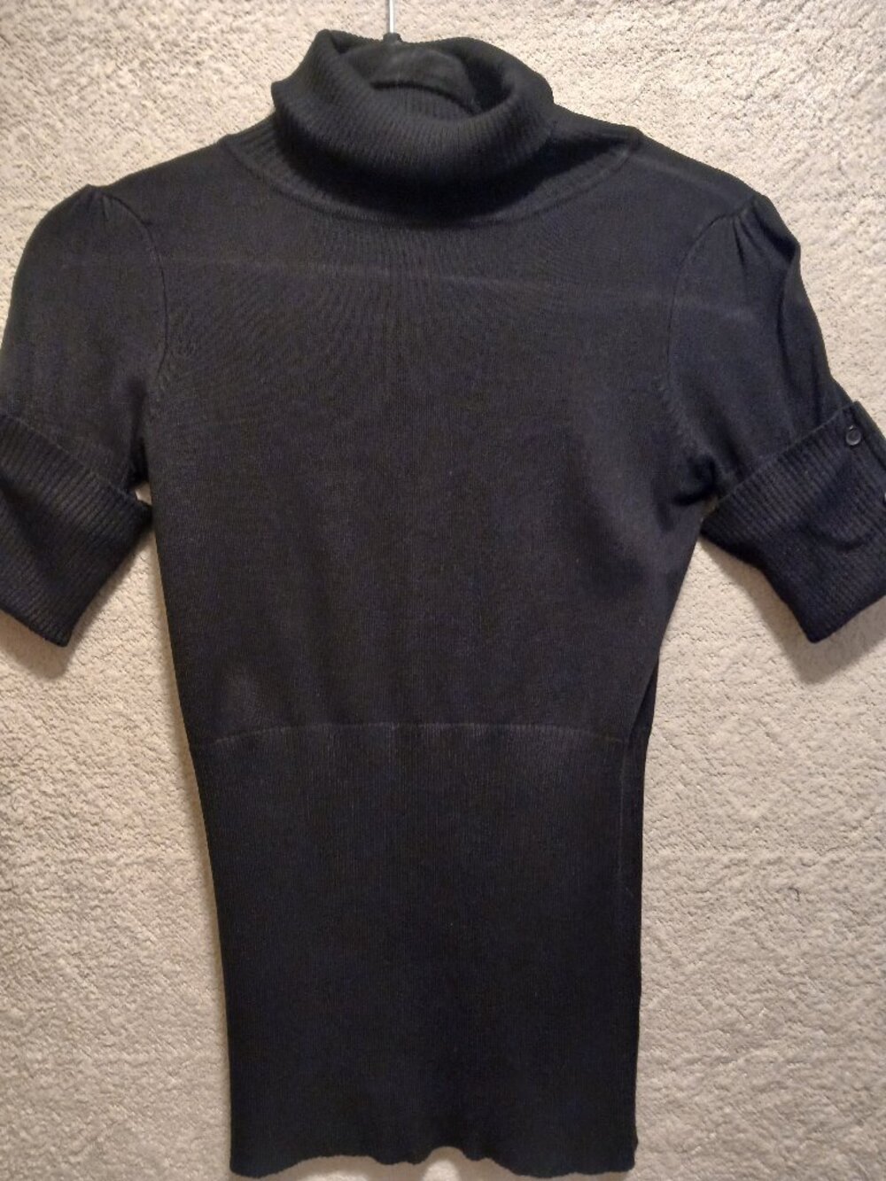 Black turtle neck blouse